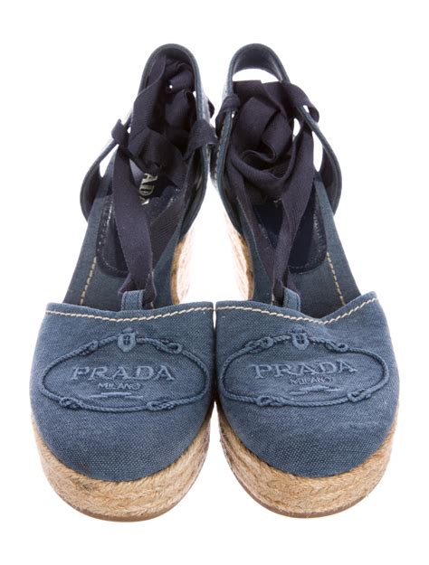 prada denim espadrille|prada spandrels for women.